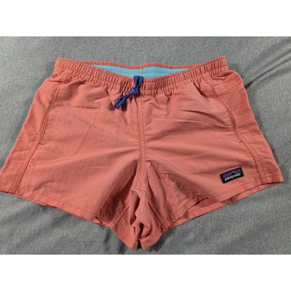 NWOT *READ* Patagonia Baggies Shorts Youth GIRLS Large (12) Pink w/ pockets
